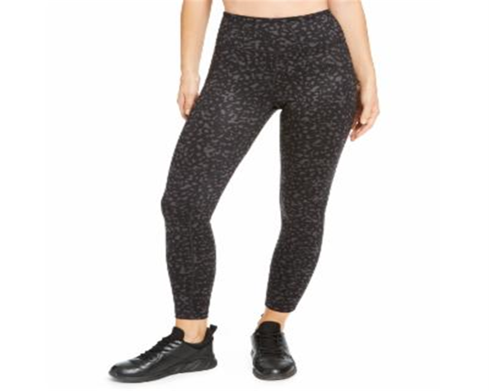 Leggings femininas estampadas em tons Ideology, pretas, tamanho P