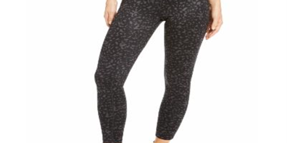 Leggings femininas estampadas em tons Ideology, pretas, tamanho P
