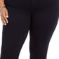 Jeans feminino estilo &amp; co com controle de barriga, corte bootcut, azul, tamanho 18W