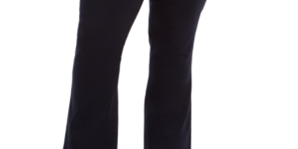 Jeans feminino estilo &amp; co com controle de barriga, corte bootcut, azul, tamanho 18W