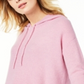 Suéter térmico feminino de cashmere Charter Club com capuz, rosa, tamanho X-S
