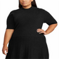 Vestido Ralph Lauren Feminino Gola Mockneck Preto Tamanho 2X