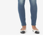 Calça jeans skinny NYDJ feminina, cintura alta, lavagem Whisker, azul, tamanho 14