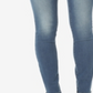 Calça jeans skinny NYDJ feminina, cintura alta, lavagem Whisker, azul, tamanho 14
