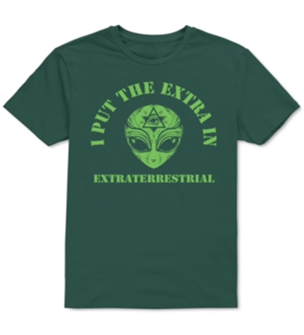 Camiseta gráfica masculina H3 verde tamanho grande
