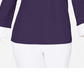 Karen Scott Blusa de algodão com aparência em camadas feminina, azul, tamanho pequeno, P/M