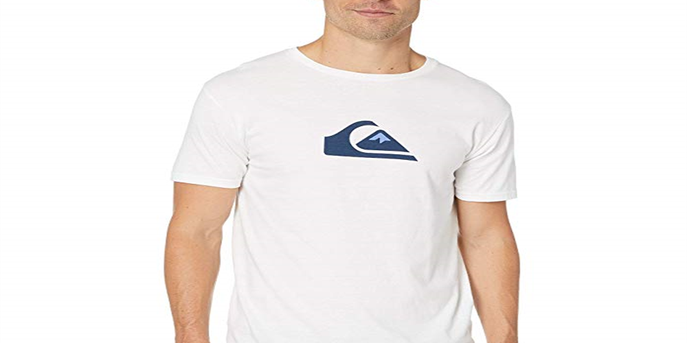 Camisas Quiksilver Masculinas Comp Logo HO19 Brancas Tamanho Pequeno