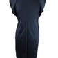 Vestido feminino Tommy Hilfiger plus size com bainha e mangas esvoaçantes, azul-marinho, tamanho 16W