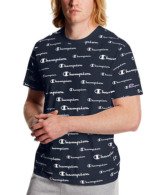 Camiseta masculina com logotipo Sportstyle da Champion, azul, tamanho 2XL