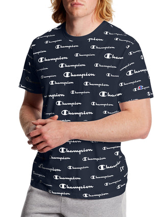 Camiseta masculina com logotipo Sportstyle da Champion, azul, tamanho 2XL