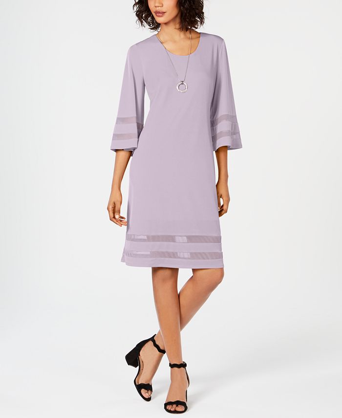 Vestido tubinho feminino JM Collection com detalhe em malha, vermelho, tamanho pequeno e pequeno