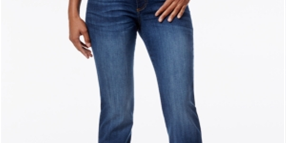 Calça jeans feminina Kut from the Kloth Natalie Curvy Fit Bootcut, azul, tamanho 10
