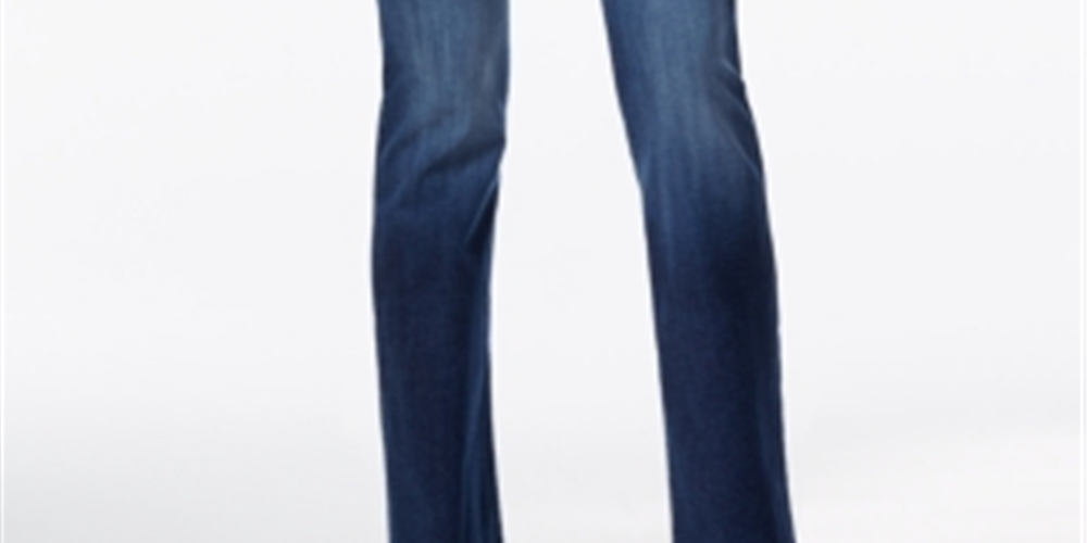 Calça jeans feminina Kut from the Kloth Natalie Curvy Fit Bootcut, azul, tamanho 10