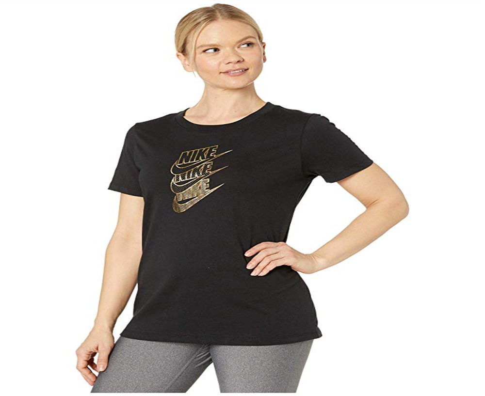 Camiseta Nike Statement Shine Feminina Preta Tamanho XS