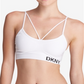 Top esportivo feminino DKNY branco tamanho P