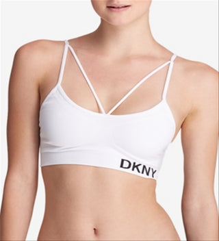 Top esportivo feminino DKNY branco tamanho P