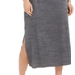 Vestido longo texturizado com amarração na cintura, estilo &amp; co, feminino, cinza, tamanho extrapequeno