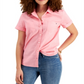 Camisa de linho feminina Tommy Hilfiger Camp rosa tamanho pequeno