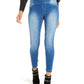 Calça Jegging Feminina Thalia Sodi com Cadarço e Lavagem Clara Azul Tamanho X-G