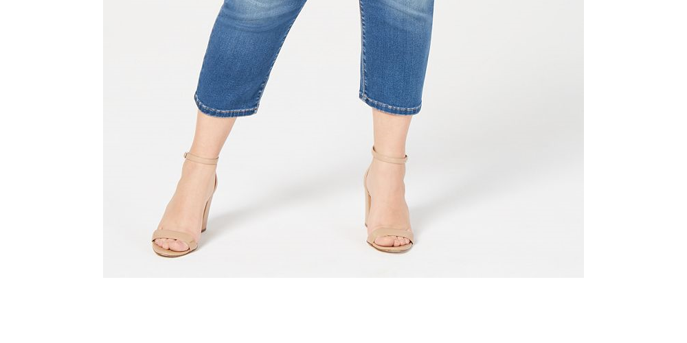 Calça jeans skinny cropped feminina INC International Concepts Plus Denim, azul, tamanho 24 WP