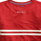 Camiseta feminina Champion Heritage Script Logo manga comprida vermelha tamanho G