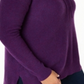 Moletom térmico feminino Charter Club Cashmere Roxo Tamanho 1X