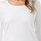 Karen Scott Blusa Feminina Gola Redonda Branca Tamanho X-S