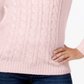 Karen Scott Suéter Feminino de Tricô com Botões de Pérolas Sintéticas Rosa Tamanho X-G