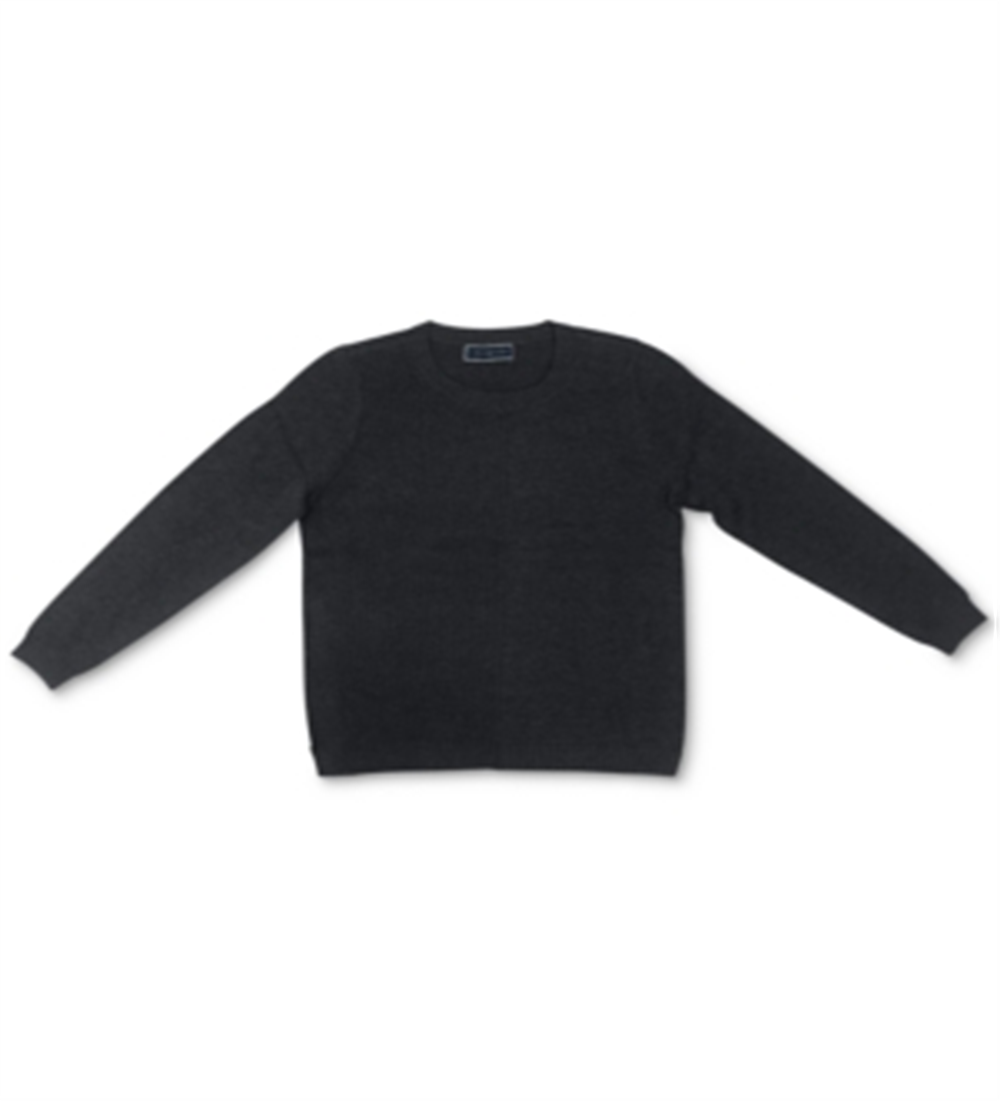 Karen Scott Suéter Feminino de Algodão com Canelado Preto Tamanho Médio