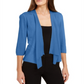 Cardigan drapeado feminino Alfani azul tamanho pequeno