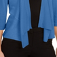 Cardigan drapeado feminino Alfani azul tamanho pequeno