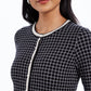 Cardigan feminino estampado Charter Club, preto, tamanho pequeno, extragrande