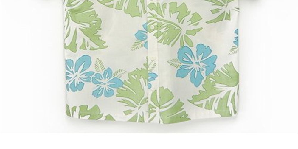 Camisa masculina com botões e estampa floral Moahala, bege, tamanho X-S