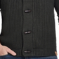 Cardigan masculino vintage canelado à prova de intempéries, verde, tamanho pequeno