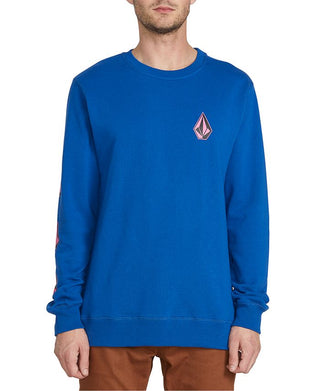 Moletom Volcom Brasstacks Deadly Stone Masculino Azul Tamanho XX-G
