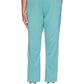 Calça casual feminina Alfred Dunner All About Ease, verde, tamanho pequeno, médio