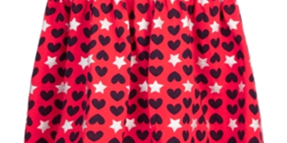Primeiras impressões Baby Girl's Hearts Stars &amp; Stripes Túnica Top Vermelho Tamanho 24MOS