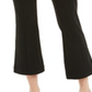 Calça cropped feminina Maison Jules de cintura alta e perna larga, preta, tamanho grande