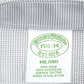 Camisa social masculina Brooks Brothers Milano Slim Fit, sem passar, Dobby Supima, algodão, cinza, tamanho 16,5 x 32