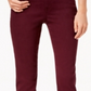 Jeans feminino Style &amp; Co com controle de barriga, roxo, tamanho 14, pequeno