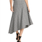 Saia xadrez MIDI aLine feminina DKNY preta tamanho 12