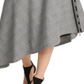 Saia xadrez MIDI aLine feminina DKNY preta tamanho 12