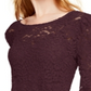 INC International Concepts Top de renda feminino vinho tamanho extrapequeno