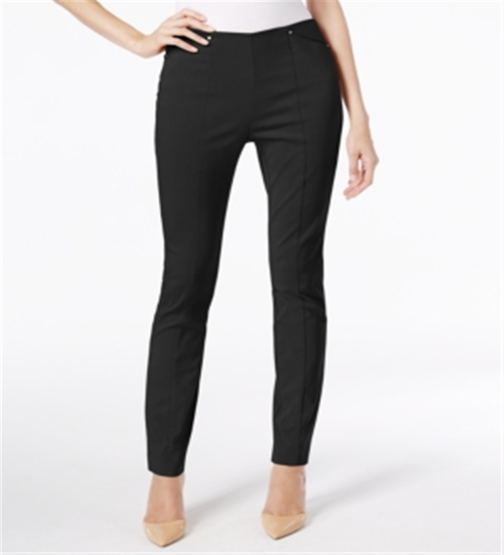 Calça skinny feminina Alfani, preta, tamanho 0