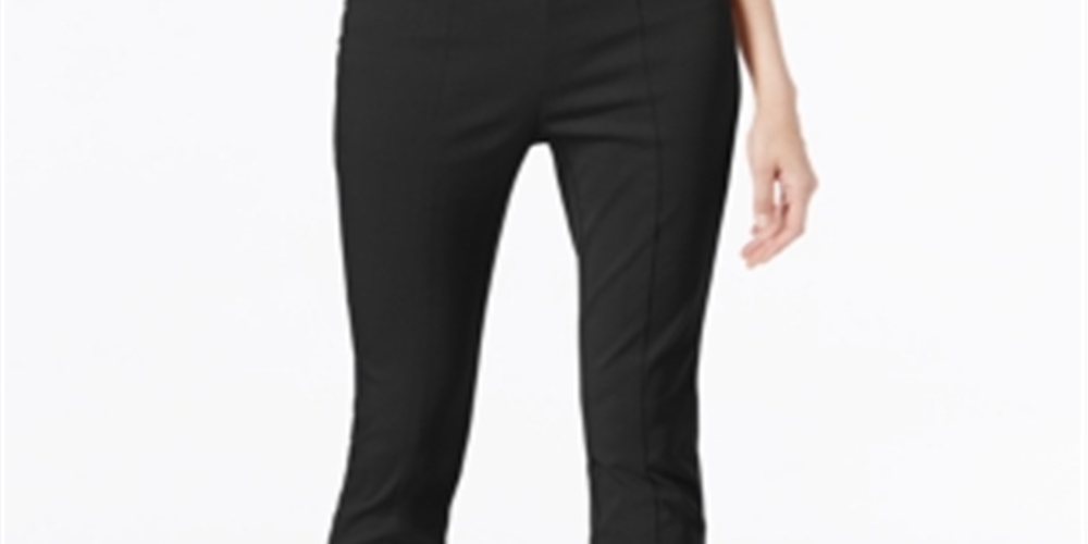 Calça skinny feminina Alfani, preta, tamanho 0
