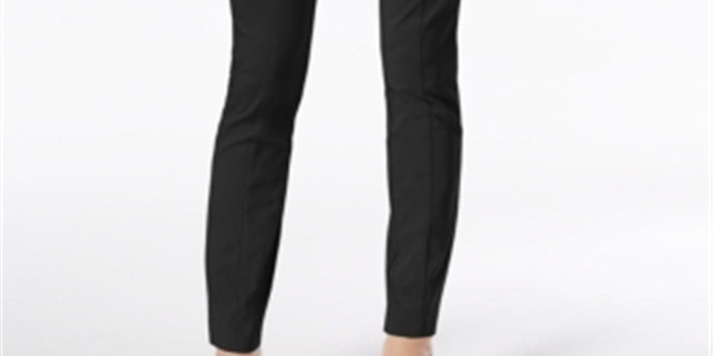 Calça skinny feminina Alfani, preta, tamanho 0