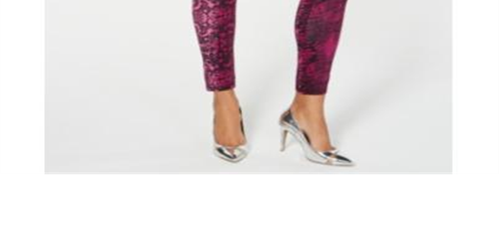 Leggings femininas estampadas Thalia Sodi, marrom, tamanho médio