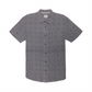Camisa masculina O'Neill com botões e estampa geométrica cinza, tamanho grande
