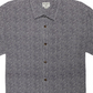 Camisa masculina O'Neill com botões e estampa geométrica cinza, tamanho grande