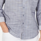 Camisa listrada elástica Sloan masculina da Inc International Concepts, cinza, tamanho M